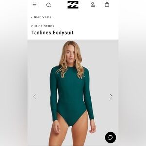Billabong onepiece swim and surf suit - size medium